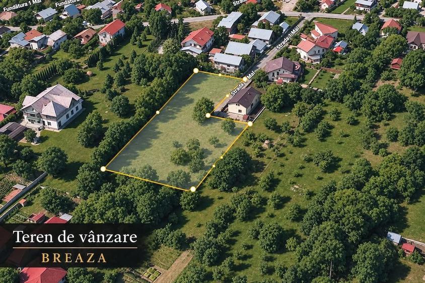 Teren de 1051 mp, în Breaza de Sus
