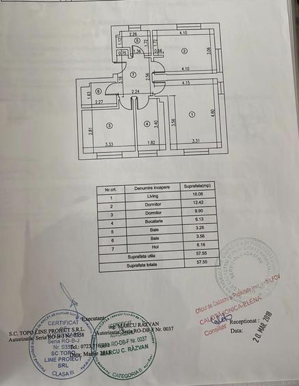 Apartament cu 3 camere decomandat în Militari