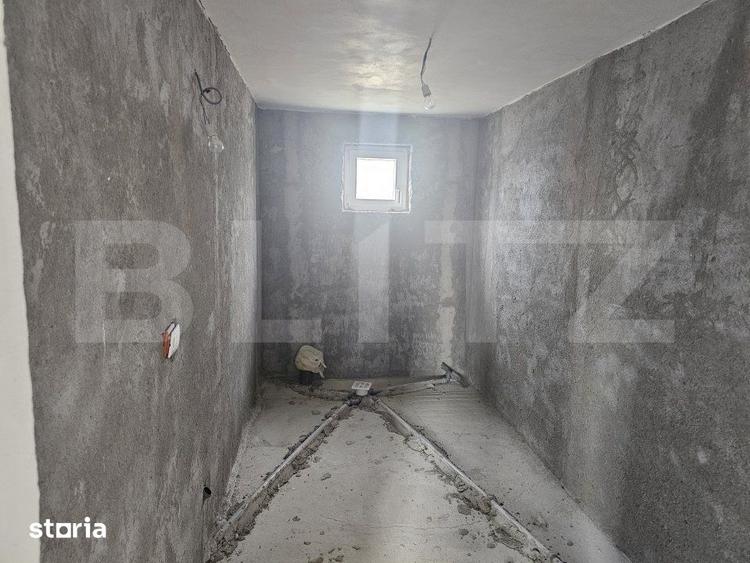 Casa la rosu/semifinisata, P+E, 139 mp utili, 523 mp teren, Bradesti - 2