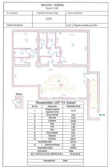 Spațiu comercial, de 128.60000610352 mp, în Central