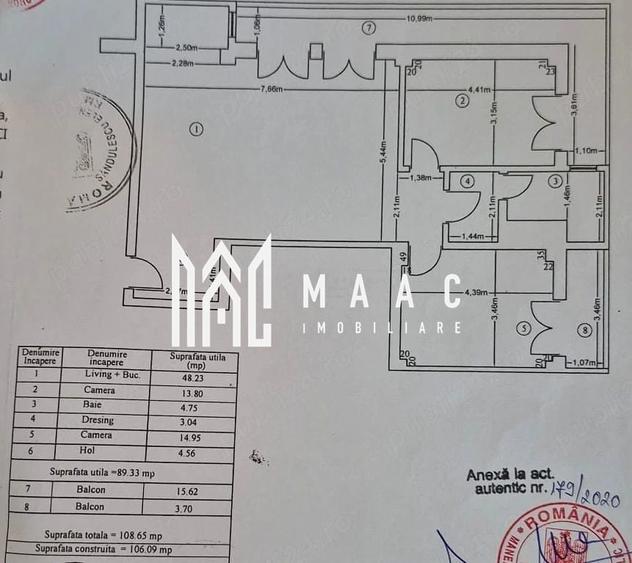 Apartament 3 camere decomandat | Ostroveni, Râmnicu Vâlcea | 109 mp, parcare - 10