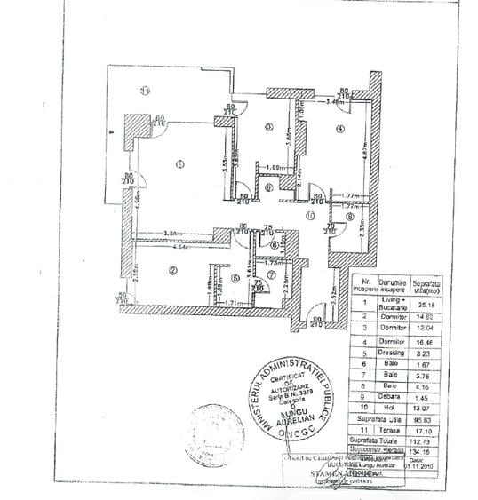 Apartament cu 4 camere decomandat, mobilat în Exterior Vest