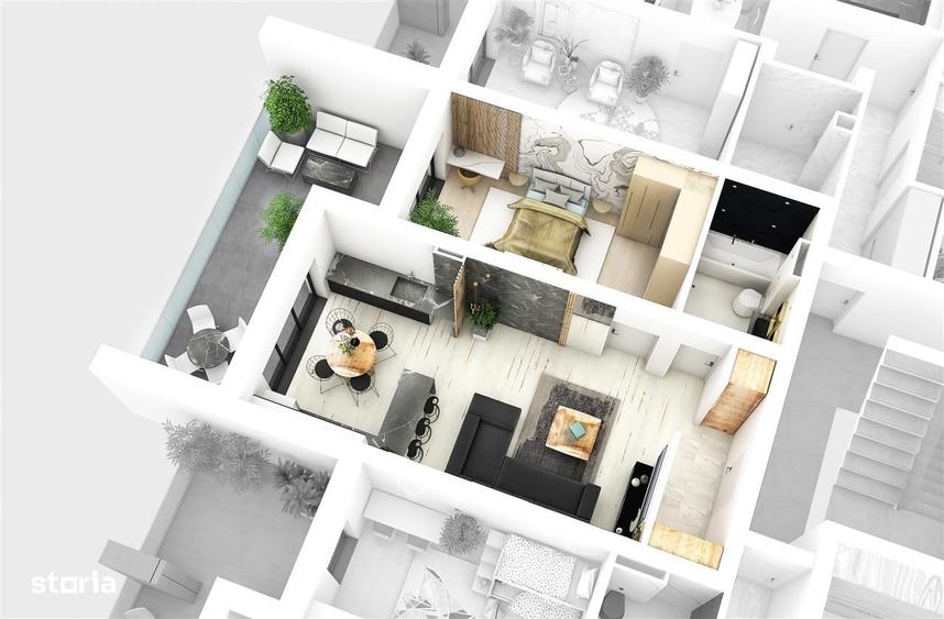 Apartament cu 2 camere în Cristian