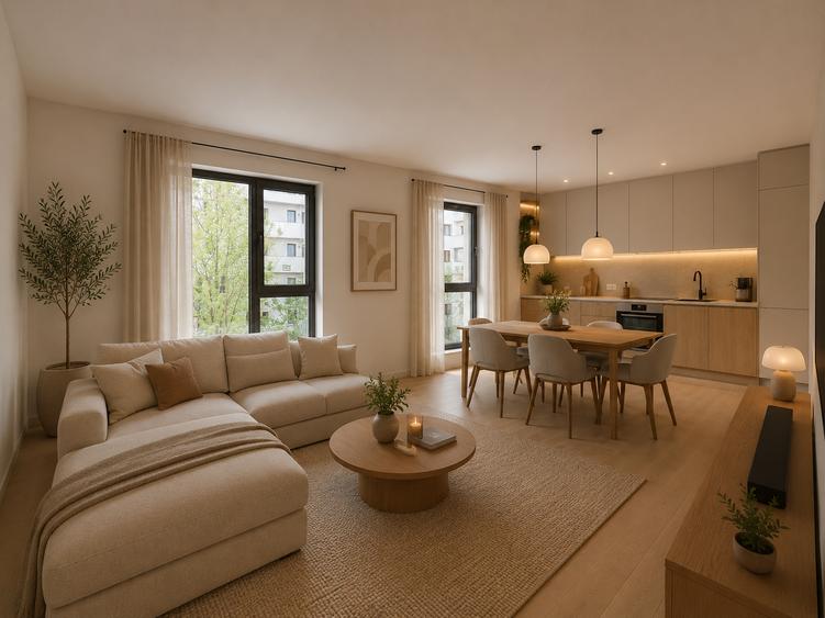 Apartament cu 2 camere decomandat în Băneasa