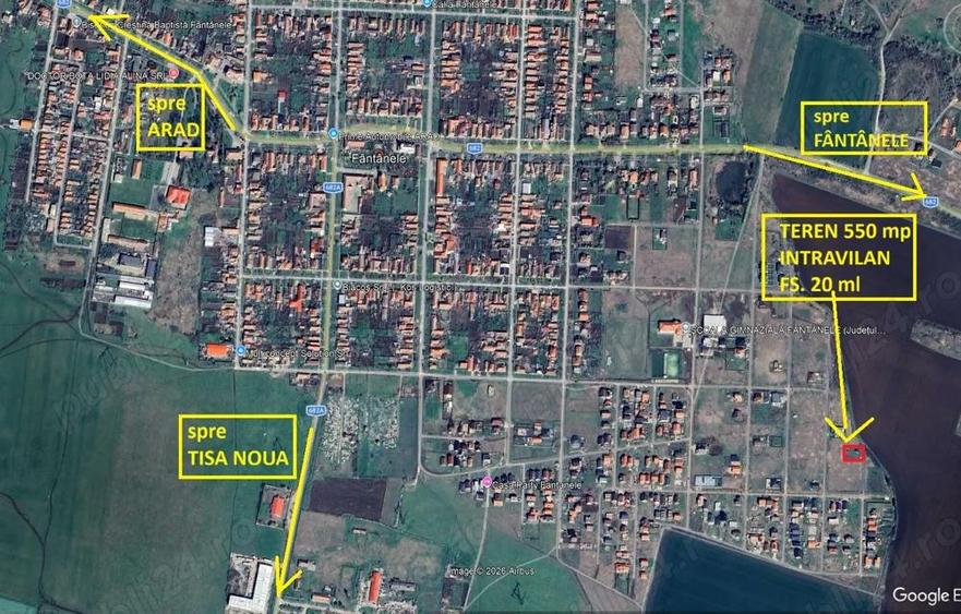 Teren intravilan 550 mp Fantanele in cartierul nou fs.20 ml - 6