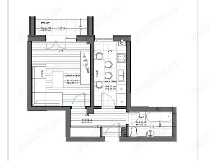 Garsoniera complet mobilata ?i utilata, TVA inclus- metrou Berceni - 4