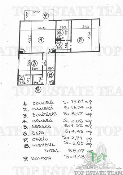 apartament 2 camere cu spatiu generos - 1