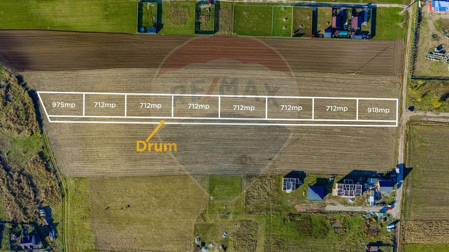 COMISION 0% Teren Sanpetru 8900 mp/ Intravilan/ 8 loturi - 1