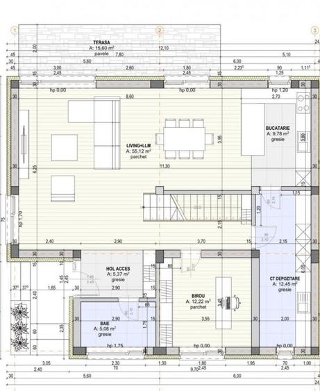 Casa cu birou la parter si incalzire in pardoseala - 3