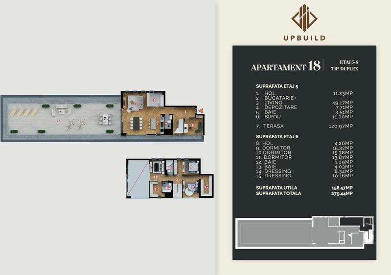 Penthouse 5 camere tip duplex | Piața Muncii | Zonă centrală | 0% Comision - 2