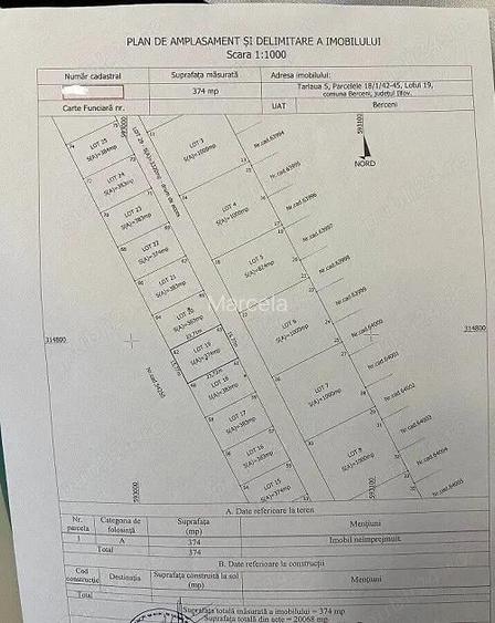 Teren de vanzare Berceni - Str.Miorita