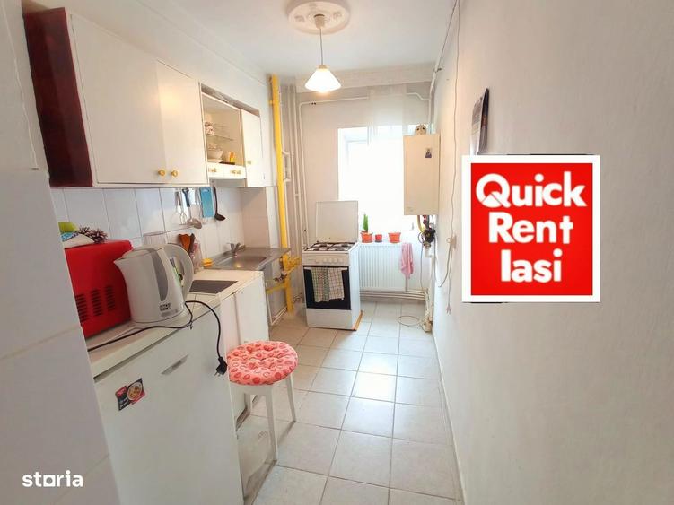 Pacurari Petrom Apartament 1Camera Cu Central Si Balcon De Inchiriat - 3