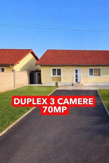 Duplex 3 camere 70mp utili, 250mp teren, complet mobilat utilat Bucovat - 1