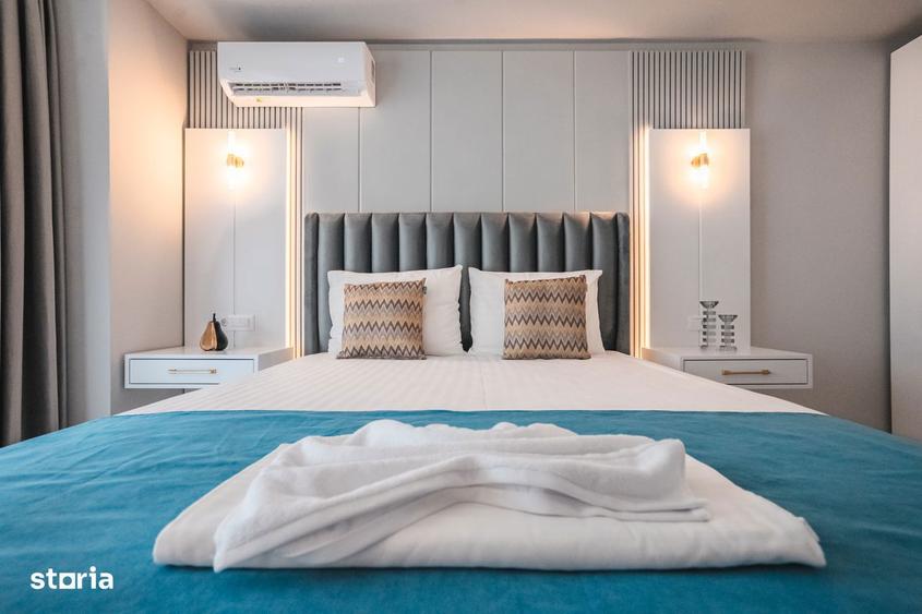 STUDIO CU DORMITOR SEPARAT COMPLET MOBILAT LUX - SOLID SEA VIEW PERLA - 3
