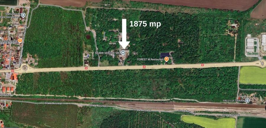 Teren in mijlocul padurii Valu lui Traian 1875 mp si cladire 450 mp hala - 8