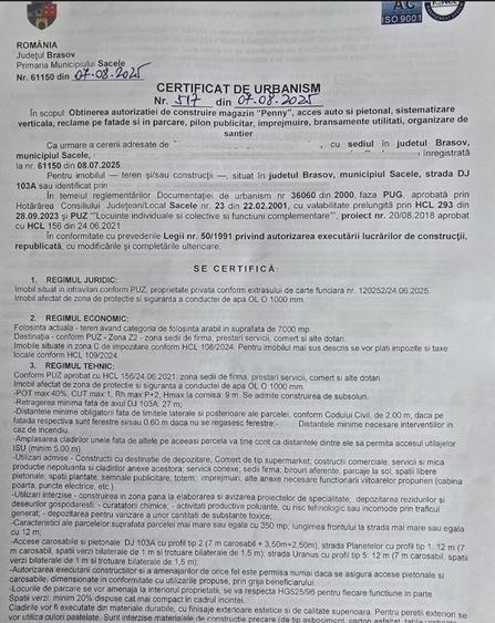 Oportunitate - teren cu proiect Magazin Penny - Certificat de Urbanism - 3