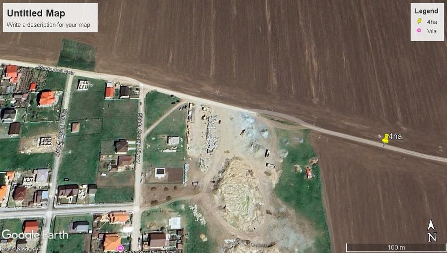 23August-teren extravilan sup 2ha cu D 50m fiecare capat cartierul nou spre mare - 1