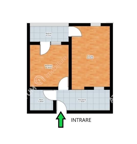 Apartament 2 camere si balcon in zona Doamna Stanca din Sibiu - 5