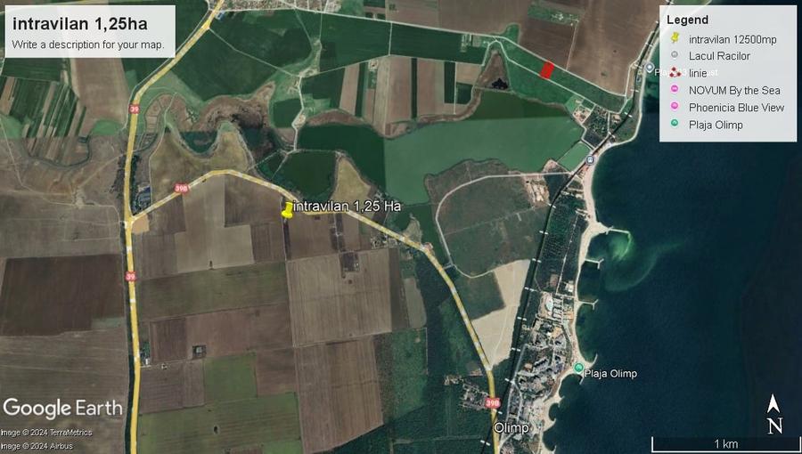 Teren Construcții intravilan de 12500 mp, în 23 August