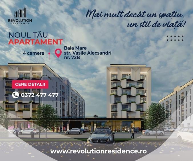 COMISION 0% - Ap. 4 camere - str.Vasile Alecsandri 72B, Baia Mare - 1