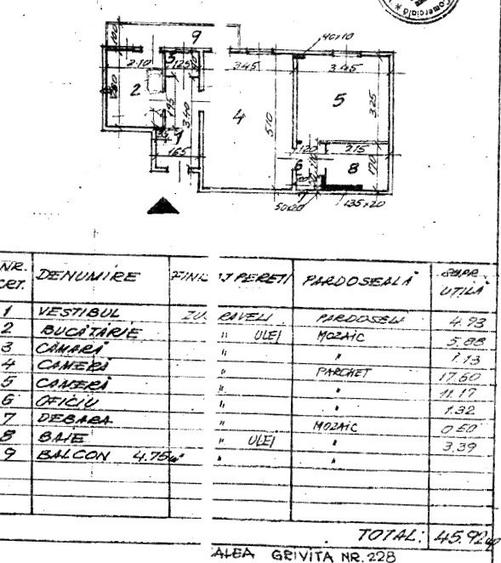 Calea Grivitei, la 2 minute de metrou, apartament 2 camere, comision  0% - 13