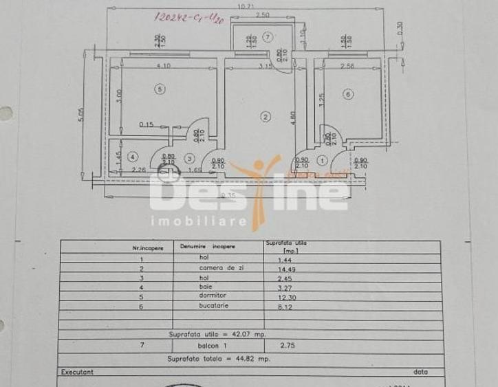 Apartament cu 2 camere semidecomandat, mobilat în Nord