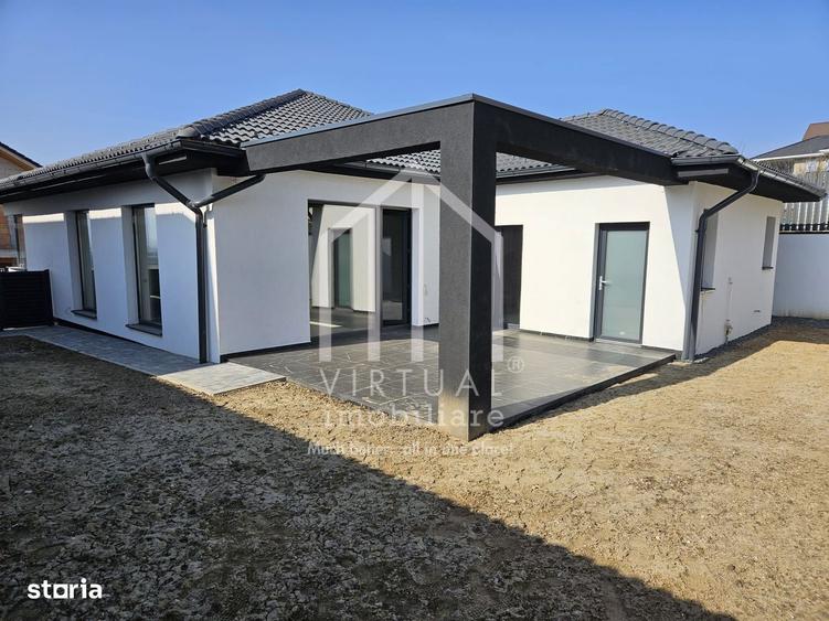 Casa individuala pe un singur nivel - 120 mp, teren 390 mp - 4