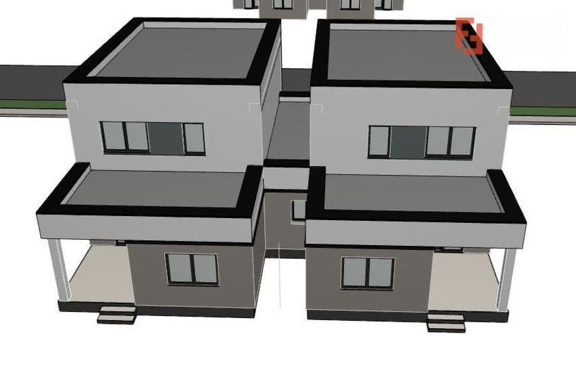 Duplex cu 4 camere de vanzare si teren de 335 mp - zona Sacalaz - 2