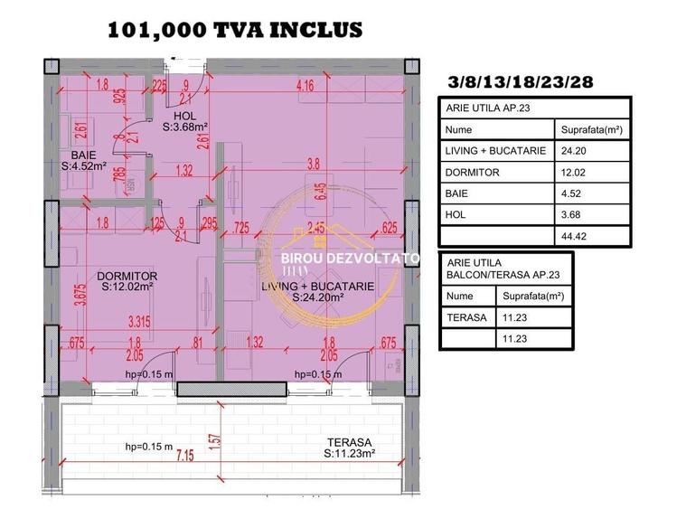 Decomandat Ansamblu modern Pallady titan metrou Stb Parc Parcare bonus - 3