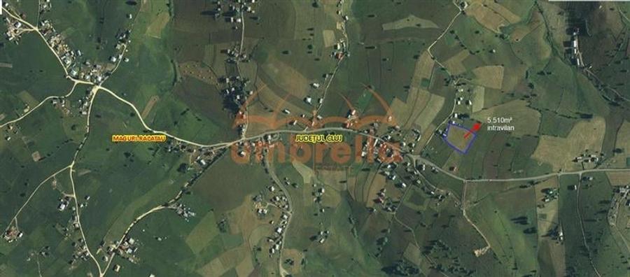 Teren de vanzare in Maguri-Maguri-Racatau, jud. Cluj 5.510m&Acirc;˛/20&acirc;Ź m&Acirc;˛ intravilan. - 2