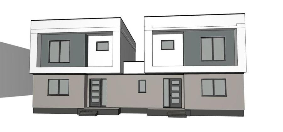 1/2 Duplex Sacalaz P+E,4Camere,2 Bai,Proiect Modern - 1