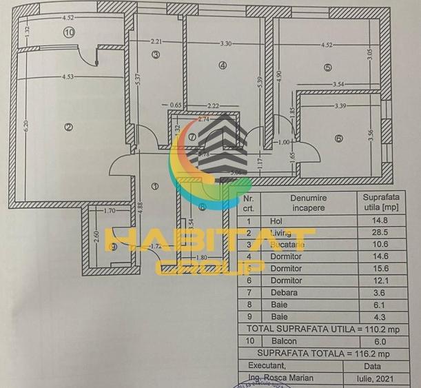 4 camere zona Brancoveanu etaj 1 an 2021 - 14