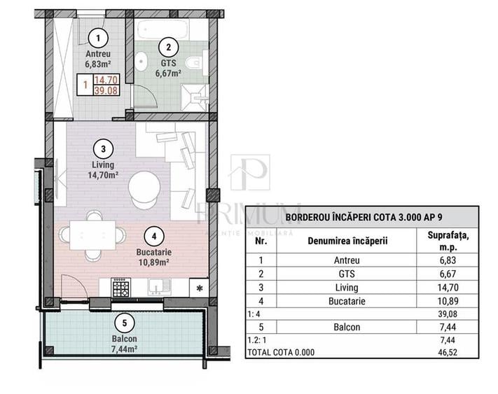 Apartament 1 camera - balcon - toate utilitatile - 4