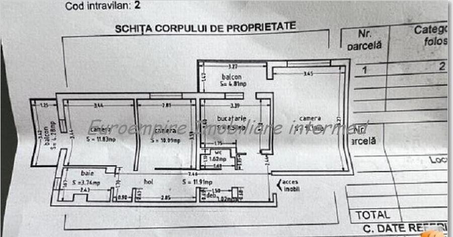 Apartament 3 camere decomandate zona Tomis 3 - 5