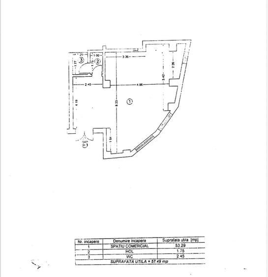 Spațiu comercial de vânzare – poziție excelentă, vad stradal intens - 1