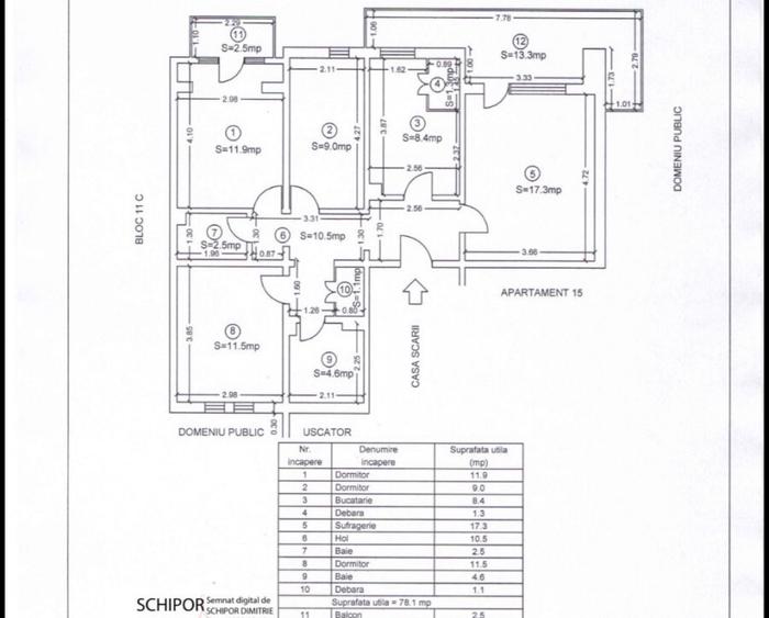 Apartament 4 camere - bloc tip vila Ciochinescu/spiru haret - 1