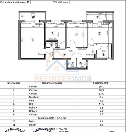 3 camere Rahova, decomandat, 2 bai, 2 balcoane - 1