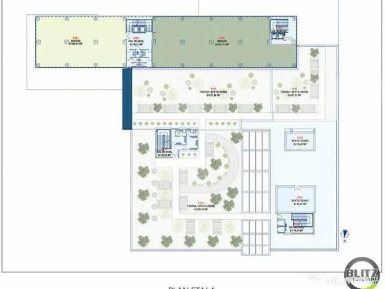 Spatiu open space in cladire Clasa A+ - 10