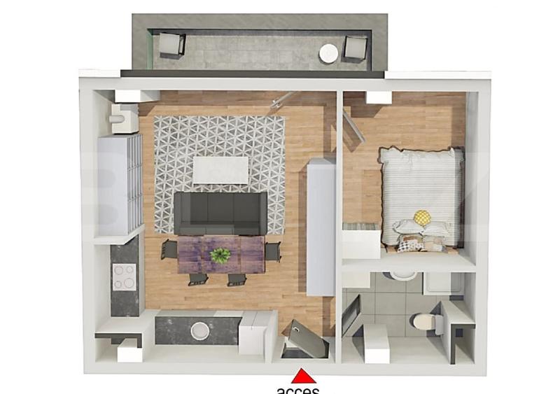 Comision 0!Apartament 2 camere, confort sporit,Bloc Nou,Petrom Calea Baciului - 8