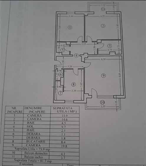 Apartament 3 camere/2 bai cu centrala proprie zona Mihai Bravu - 6