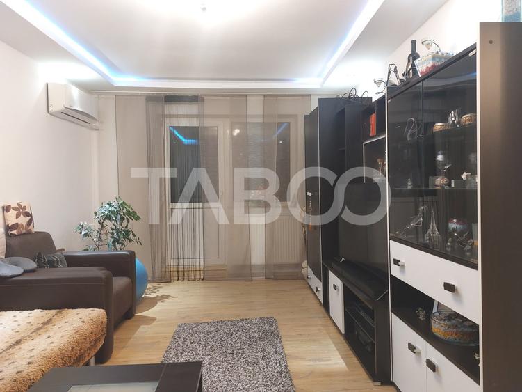 Apartament 55 mpu mobilat utilat 3 camere 2 balcoane pivnita Cisnadie - 13