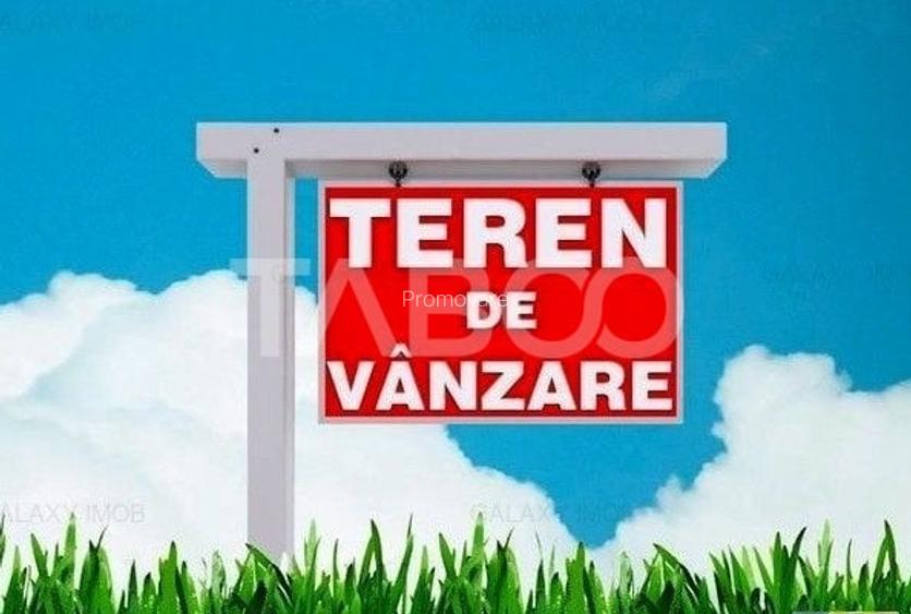 Teren arabil 800 mp langa soseaua nationala in Mohu judetul Sibiu