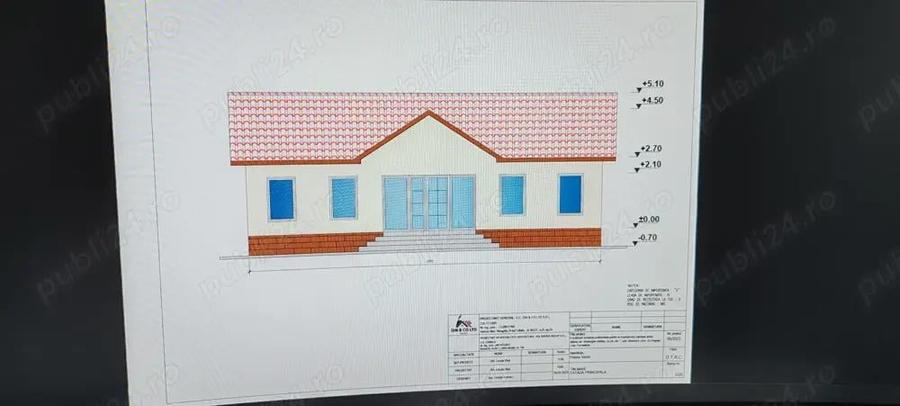 Vand casa la rosu Mosneni Comuna 23 August plus teren 1000 mp - 1