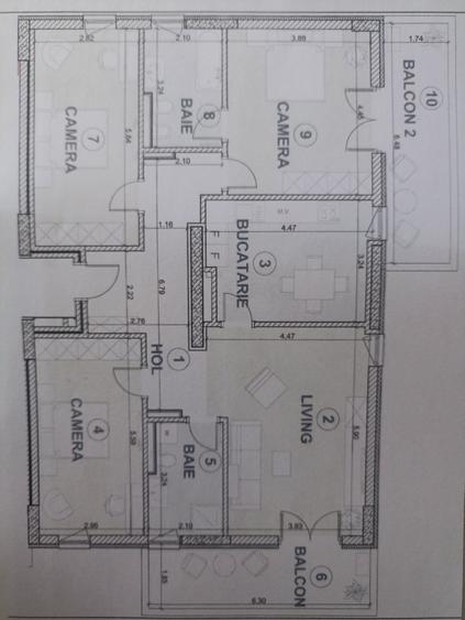 Comision 0.Apartament 4 camere,2 garaje,boxa,zona Torontalului - 1