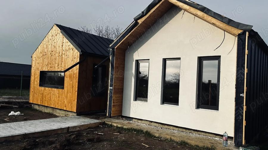 Casa moderna stil scandinav, 3 dormitoare, teren 513 mp Aduna?ii Copaceni | 115.000 - 5