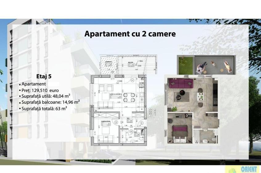 Statiunea Mamaia, apartamente 2 camere bloc NOU, vedere la mare si lac - 6