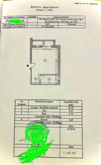 Garsonieră Dobroești, balcon închis + parcare - Gata de mutare. - 8