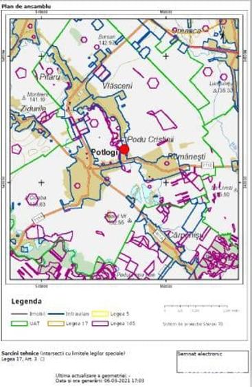 Terenuri, 2 LOTURI VECINE,fiecare de cate 3650 mp,intravilan,constr. CU PARAU ACTIV - 7