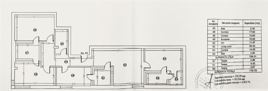 Apartament 4 camere 118,79 mp | centrala proprie | 3 terase | constructie 2015 | - 16