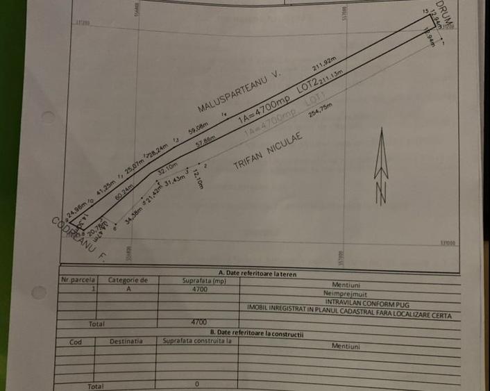 Teren intravilan Construibil | Stoienesti-Floresti | 4700 mp | Comision 0 - 4
